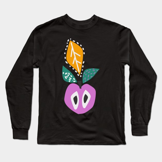 Modern fruit basket Long Sleeve T-Shirt by cocodes